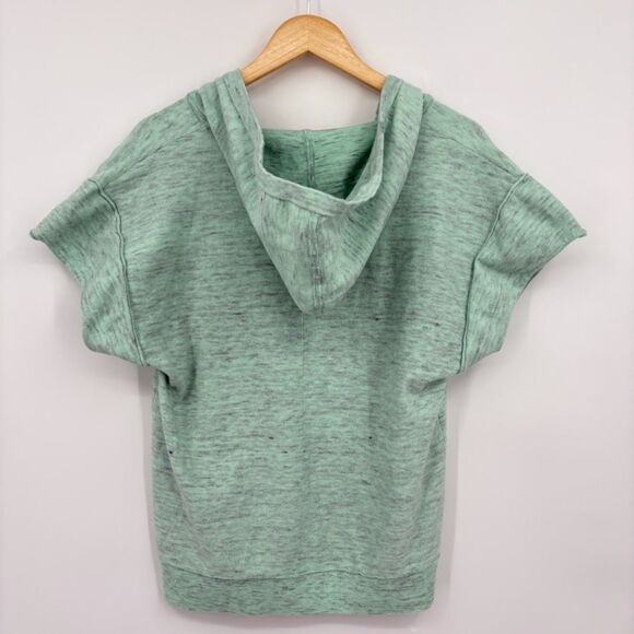 Anthropologie Daily Practice Hooded Sweatshirt Tee, Size Small, Green - Picture 2 of 10